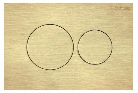 Клавиша смыва Cezares Pneumatic PN1-BTN-BORO цвет Золото Сталь