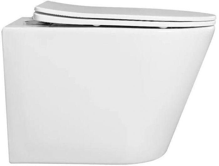 Комплект унитаза с инсталляцией Aquatek Set Aquatek Вега cmp-016 с сиденьем Микролифт и клавишей смыва Хром