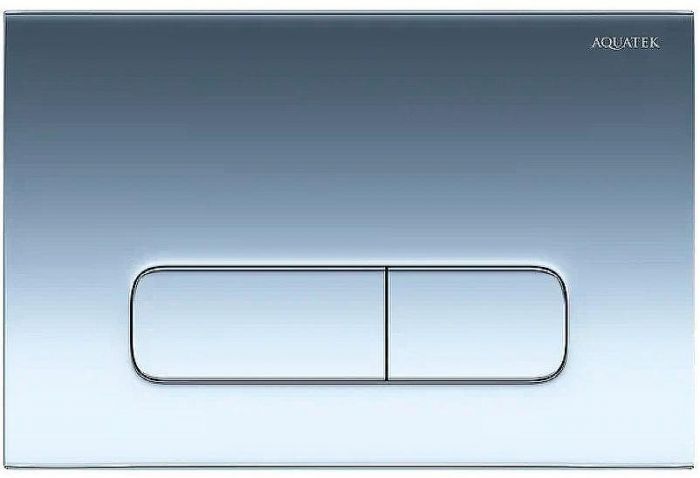 Комплект унитаза с инсталляцией Aquatek Set Aquatek Вега cmp-016 с сиденьем Микролифт и клавишей смыва Хром