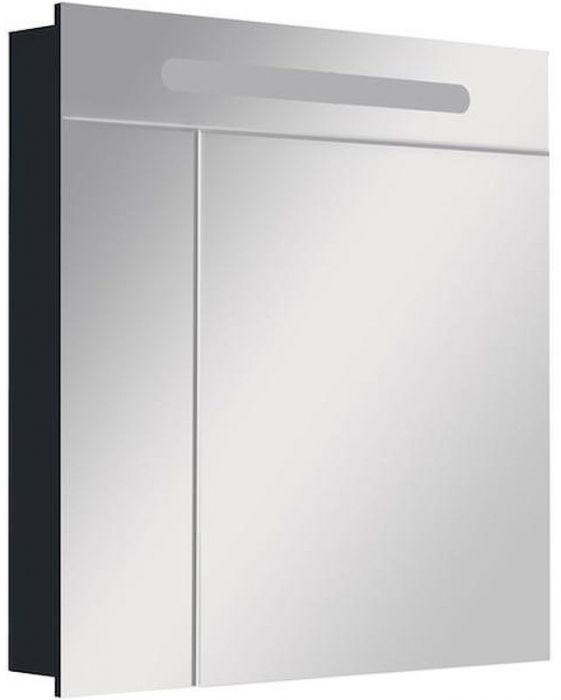 Зеркальный шкаф Roca Victoria Nord Black Edition 80 ZRU9000100 с подсветкой Черный