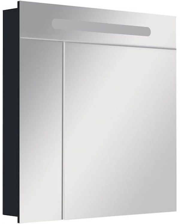Зеркальный шкаф Roca Victoria Nord Black Edition 80 ZRU9000100 с подсветкой Черный