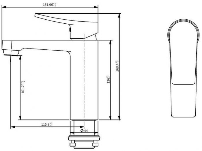 Смеситель для раковины Savol SK-H3201 цвет Хром