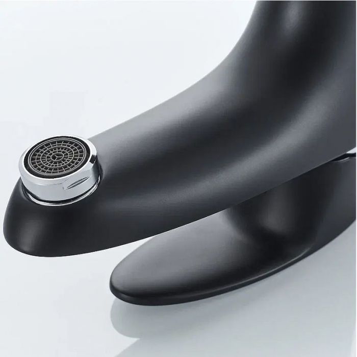 Смеситель для раковины Shevanik S9801H цвет Черный Хром