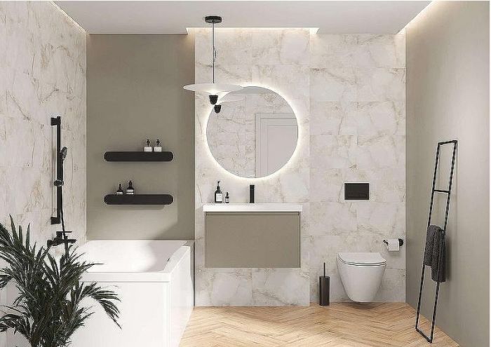 Тумба под раковину Cersanit Grande 80 64310 подвесная Бежевая