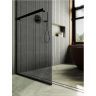 Душевая перегородка Maybah Glass MGD-735-6у 890x1950 в узком профиле Черный стекло графитовое