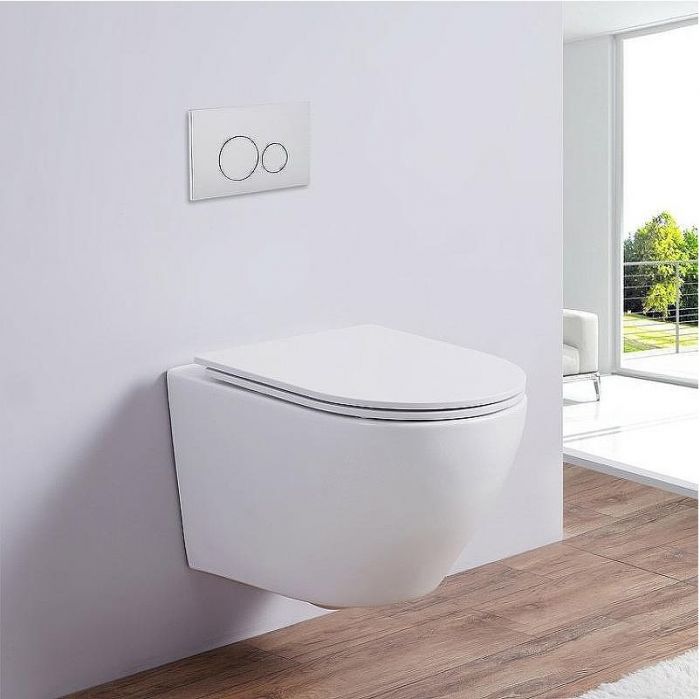 Комплект унитаза CeramaLux 2197 с инсталляцией Geberit Duofix Sigma UP320 111.300.00.5 с сиденьем Микролифт