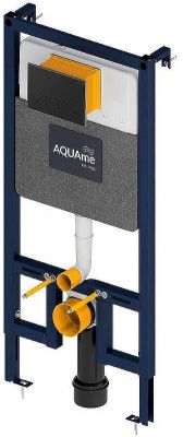 Инсталляция AQUAme AQM4001MB для унитаза с Черной матовой клавишей смыва