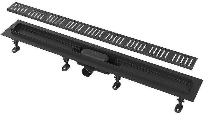 Душевой лоток Kerama Marazzi 75 APZ10BLACK-750KM с Черной матовой решеткой