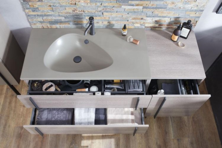 Тумба под раковину 145 см Jacob Delafon Nouvelle Vague EB3037RU-E73 фактурный дуб