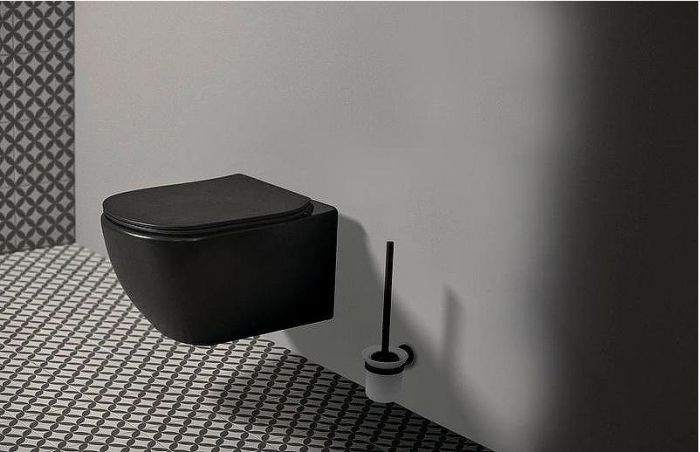 Комплект унитаза с инсталляцией Ideal Standard Tesi Aqua Blade T3868V3/123A6 с сиденьем Микролифт и Черной матовой клавишей смыва
