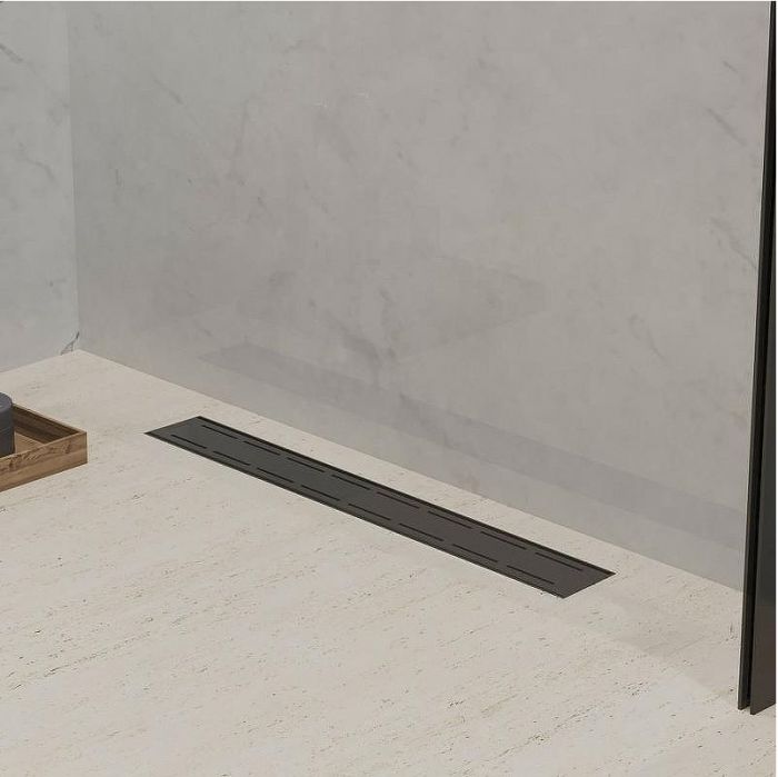 Душевой лоток Paini Line 550 CH550LC с Черной матовой решеткой