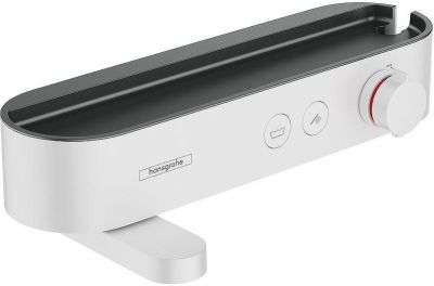 Смеситель для ванны Hansgrohe ShowerTabletSelect 400 24340700 с термостатом Белый матовый
