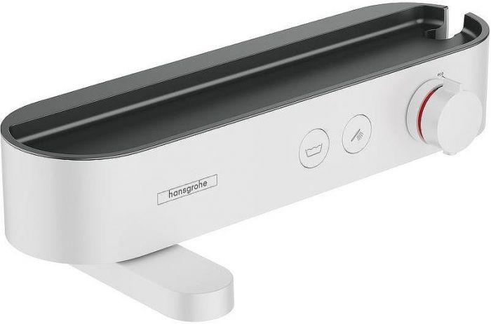 Смеситель для ванны Hansgrohe ShowerTabletSelect 400 24340700 с термостатом Белый матовый