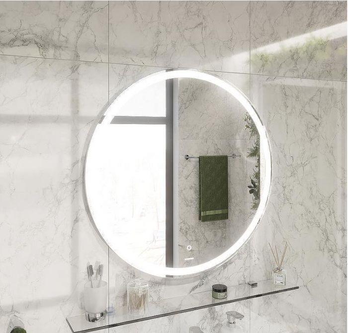 Комплект мебели для ванной STWORKI Ольборг 80 482613 подвесная Белая матовая Дуб карпентер