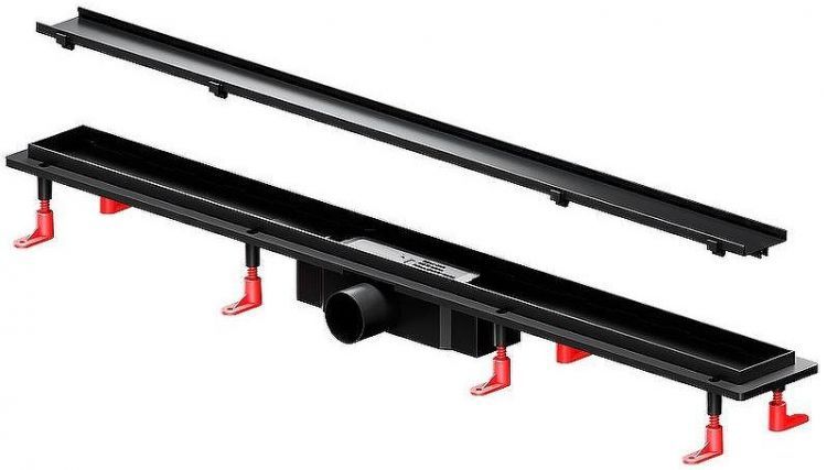 Душевой лоток AM.PM PrimeFlow 90 W02SC-U11-090-04BM с Черной матовой решеткой / под плитку Tile