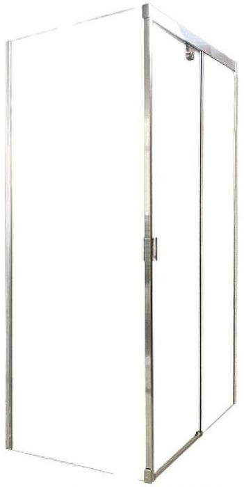 Душевой уголок Ceruttispa 120x80 Marbella 120-R 7912 профиль Хром стекло прозрачное