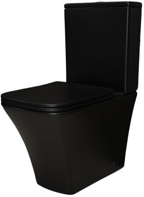 Унитаз компакт Gid Cuadrado Tn2184Bm 62252Y цвет Черный матовый с бачком и сиденьем Микролифт