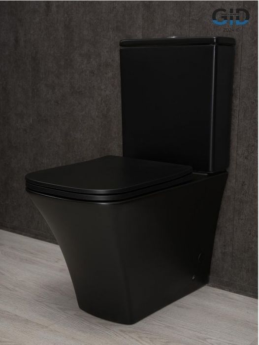 Унитаз компакт Gid Cuadrado Tn2184Bm 62252Y цвет Черный матовый с бачком и сиденьем Микролифт