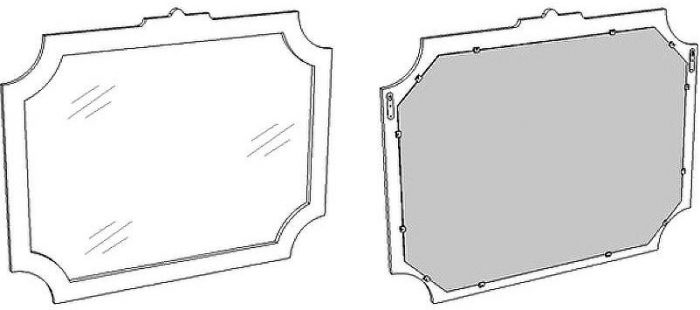 Зеркало Corozo Манойр 85 SD-00000980 Белое