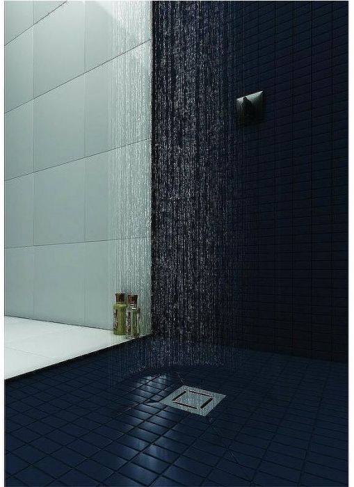 Душевой трап Berges Platz Norma 150x150 090059 с решеткой Хром матовый