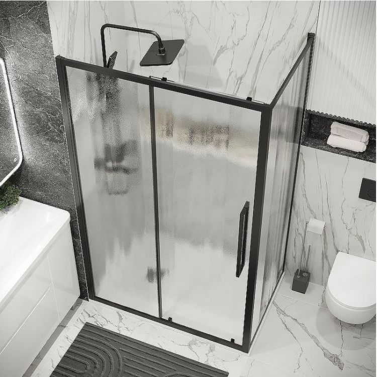 Душевой уголок Grossman Cosmo 100х80 120.K33.02.1080.21.02 профиль Черный матовый стекло шиншилла