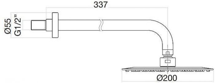 Верхний душ Fiore 30SM8630 цвет Изумрудный