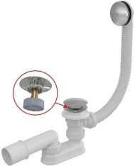 Слив-перелив Alcaplast A504CKM-80 Click-Clack Хром