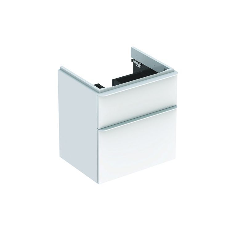 Тумба под раковину Geberit Smyle Square 60x61.7, белый глянец [500.352.00.1]