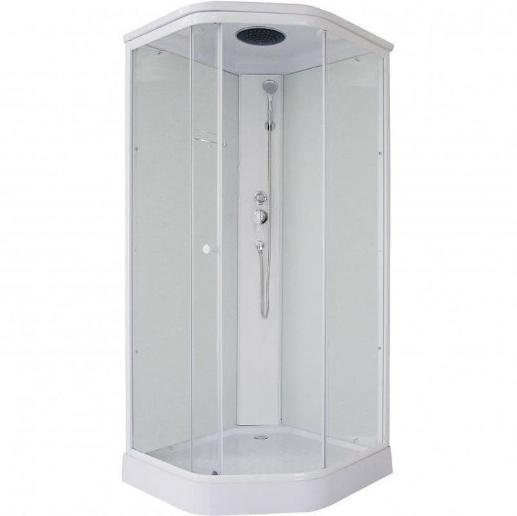 Душевая кабина Parly Penta P91 90х215 7172 профиль Белый стекло прозрачное