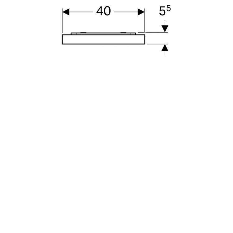 Зеркало Geberit Xeno? с подсветкой 40х90х5.5 [500.520.00.1]