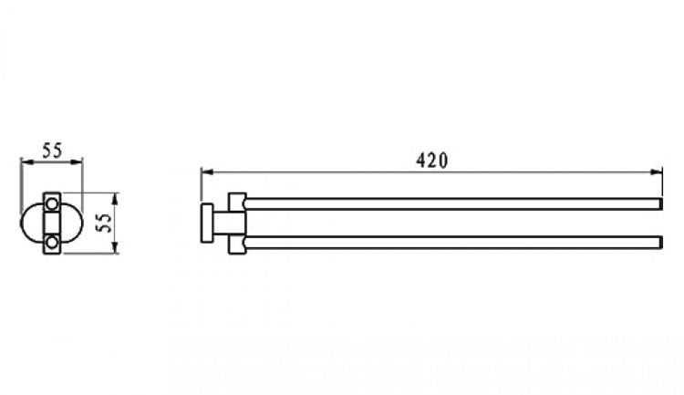 Полотенцедержатель Ravak Chrome CR 340.00 Полотенцедержатель Ravak Chrome CR 340.00