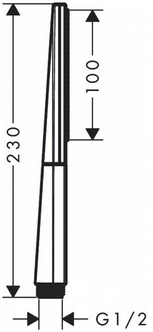Hansgrohe Rainfinity Ручной душ 10см., 1jet, цвет: белый матовый