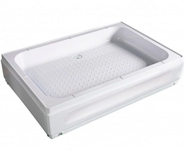 Душевой поддон из АБС-пластика Wemor 110x80 S 10000006061 Белый