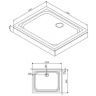 Акриловый поддон для душа AM.PM Gem 100x80 W90T-404-100280W Белый