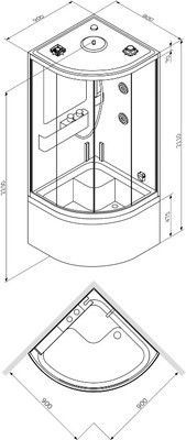 Душевая кабина Am.Pm Like W80C-020A-090MTA Душевая кабина Am.Pm Like W80C-020A-090MTA