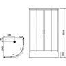 Душевая кабина Black&White Galaxy G5503 1000