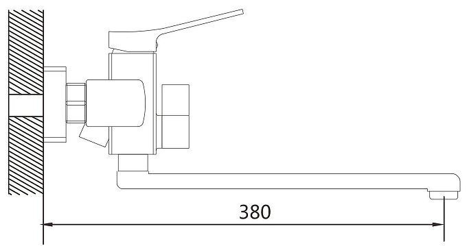 Смеситель для ванны Shevanik S9922C универсальный цвет Белый Смеситель для ванны Shevanik S9922C универсальный цвет Белый