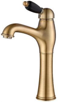 Смеситель для раковины Caprigo Adria-Uno Black Edition 02B-525-vot Бронза