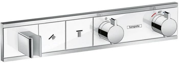 Смеситель для душа Hansgrohe RainSelect 15355400 с термостатом Белый Хром