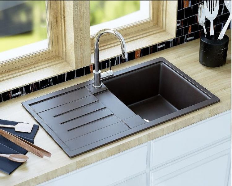 Кухонная мойка Aquaton Верона 86 1A710032VR210 Графит