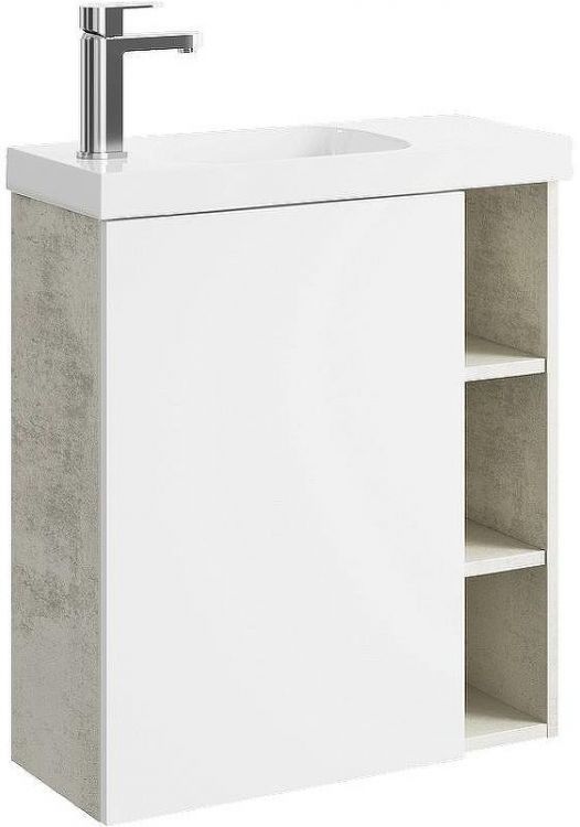 Корпус тумбы под раковину Aqwella Alba 60 L ALB0106LLS подвесной Камень натуральный