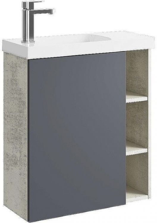 Корпус тумбы под раковину Aqwella Alba 60 L ALB0106LLS подвесной Камень натуральный