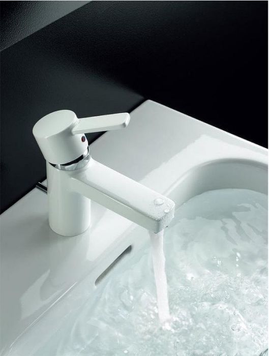 Смеситель для раковины Kludi Zenta 382509175 Белый Хром