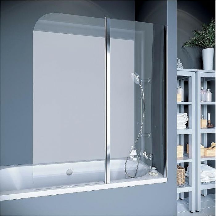 Шторка на ванну Koller Pool Waterfall Line 115 QP95 R профиль Хром стекло прозрачное