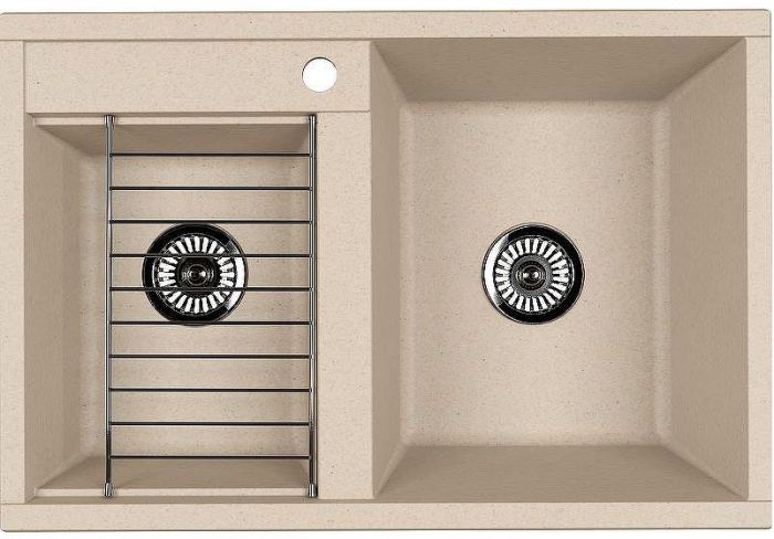 Кухонная мойка Aquaton Делия 78 DBL 1A723132DE290 Шампань