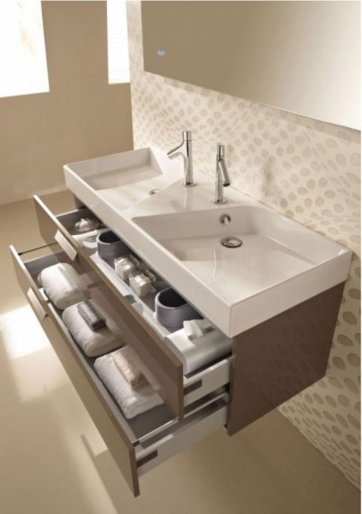 Тумба под раковину Jacob Delafon Rythmik 120 см EB1305-G80 светло-коричневый лак Тумба под раковину Jacob Delafon Rythmik 120 см EB1305-G80 светло-коричневый лак