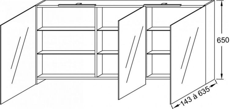 Зеркальный шкаф Jacob Delafon 130 см EB1369-N28, медный бетон Зеркальный шкаф Jacob Delafon 130 см EB1369-N28, медный бетон