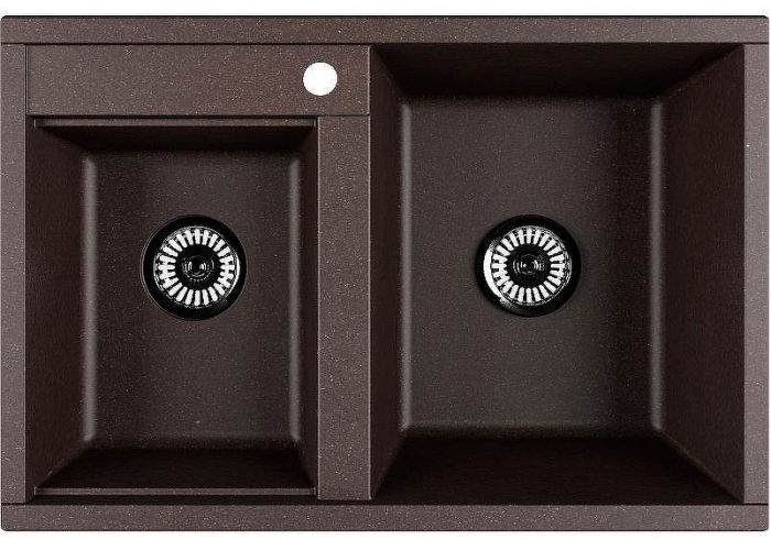 Кухонная мойка Aquaton Делия 78 DBL 1A723132DE280 Кофе