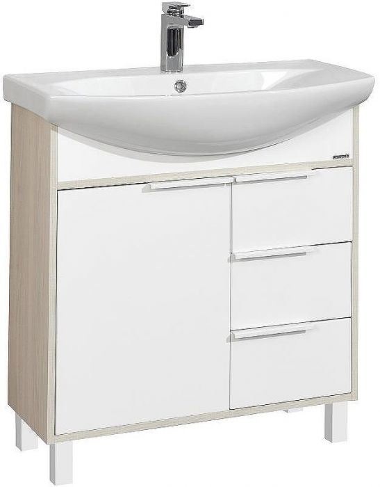 Тумба под раковину Aquaton Рико 80 1A215401RIB90 Белый Ясень фабрик