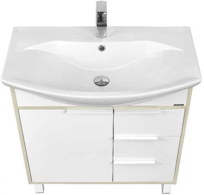 Тумба под раковину Aquaton Рико 80 1A215401RIB90 Белый Ясень фабрик